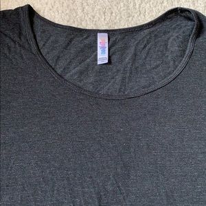 LuLaRoe BLACK stripe 3XL Classic T